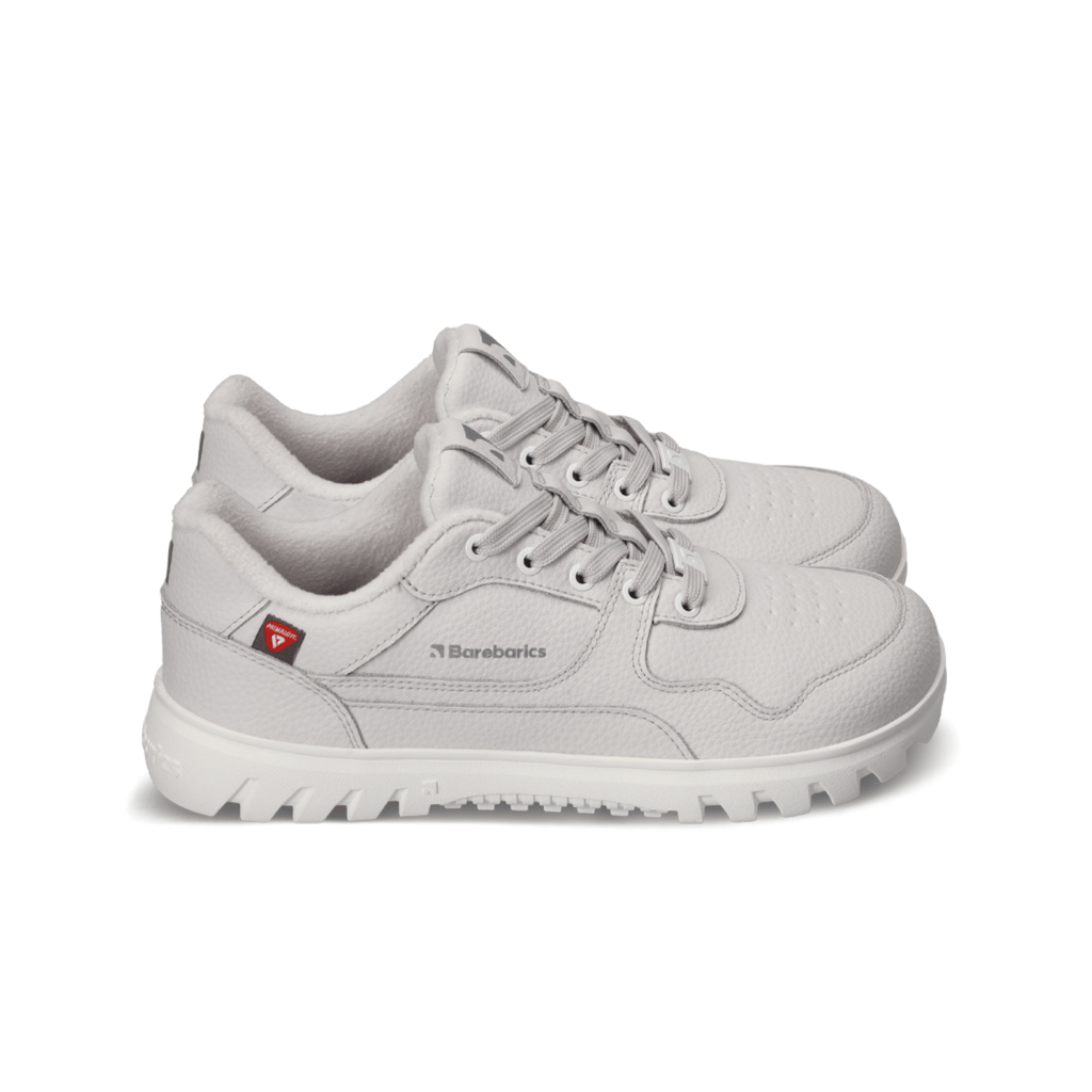Barefoot Sneakers Barebarics Zing Frost - Light Grey & White - Barefoot Shoe Store