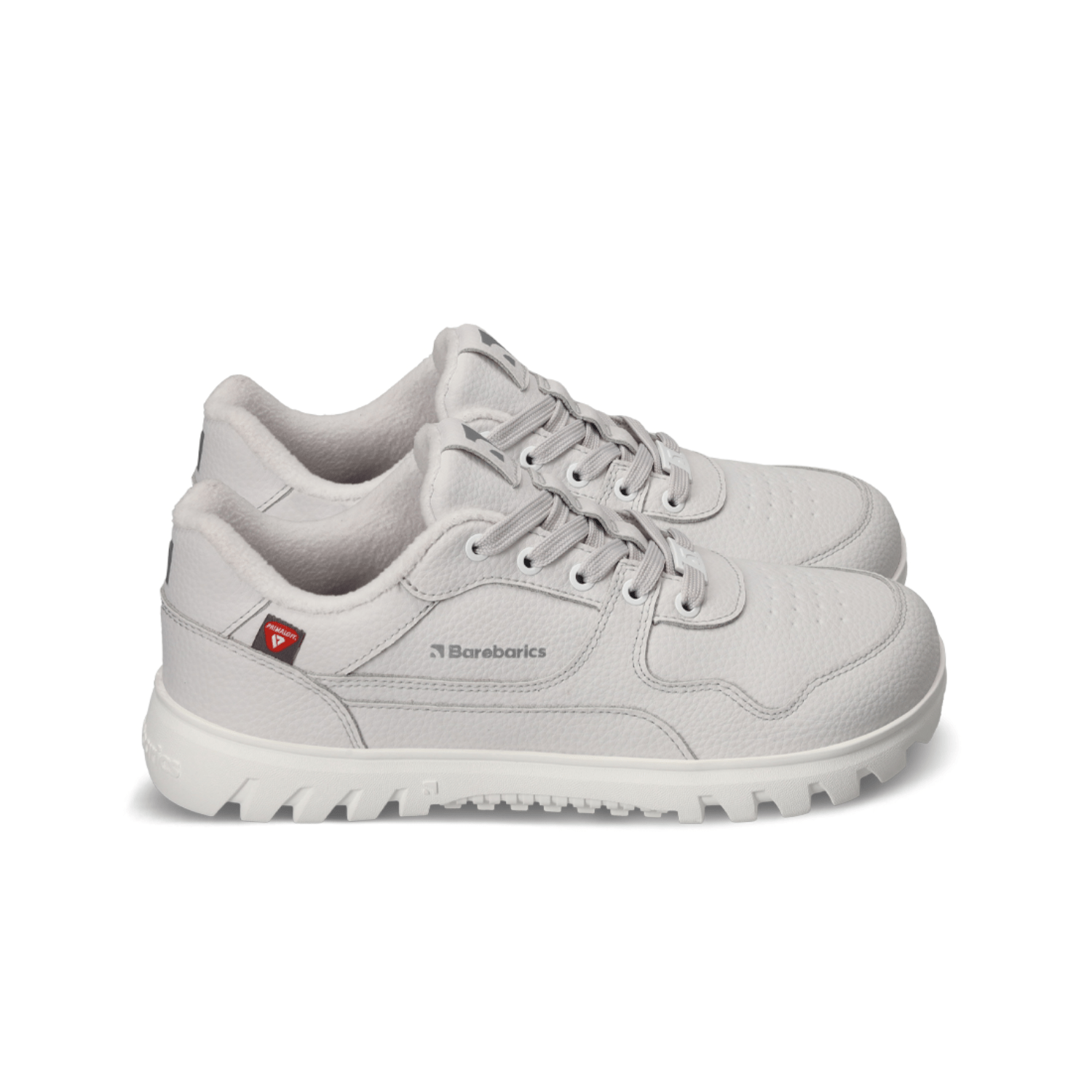 Barefoot Sneakers Barebarics Zing Frost - Light Grey & White - Barefoot Shoe Store