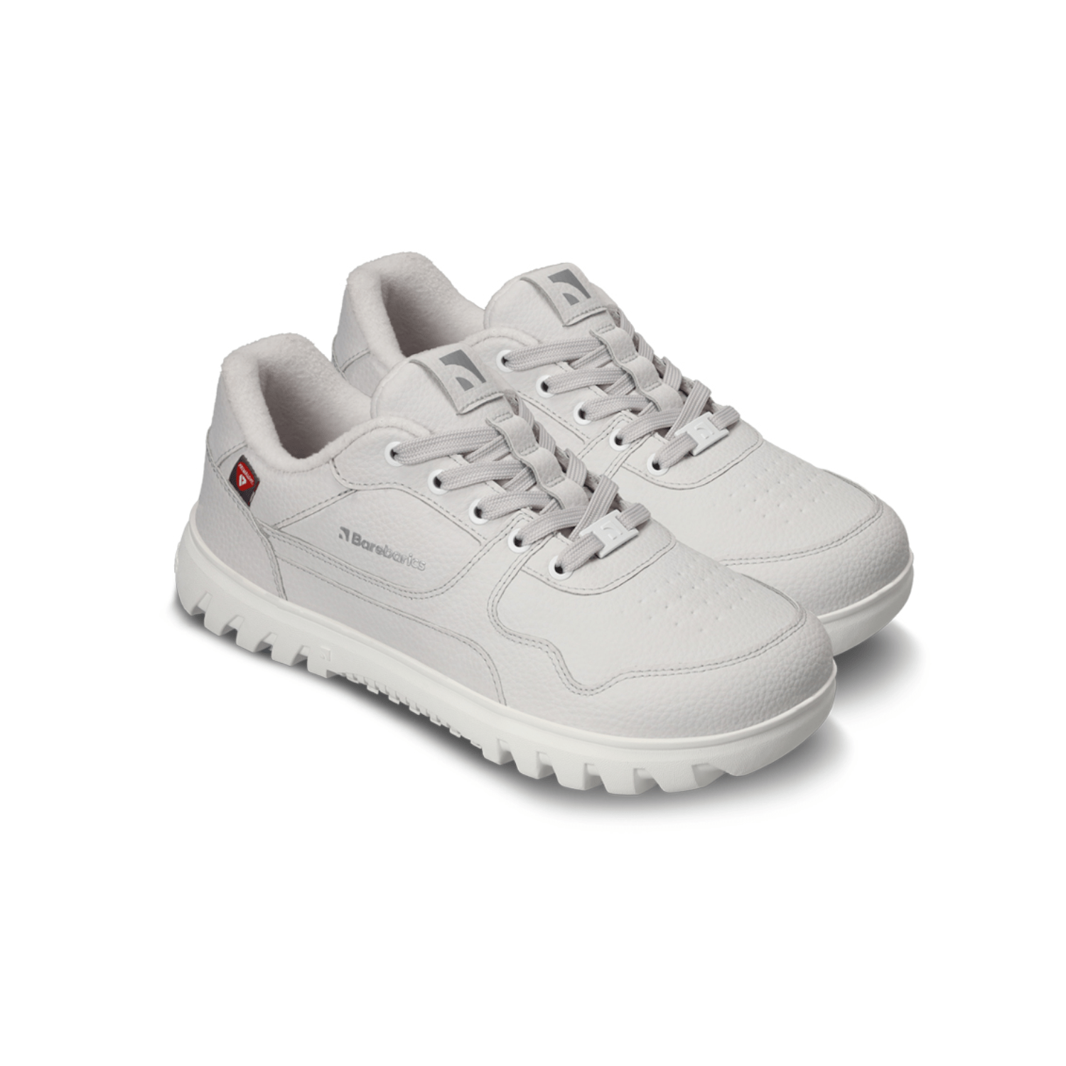 Barefoot Sneakers Barebarics Zing Frost - Light Grey & White - Barefoot Shoe Store