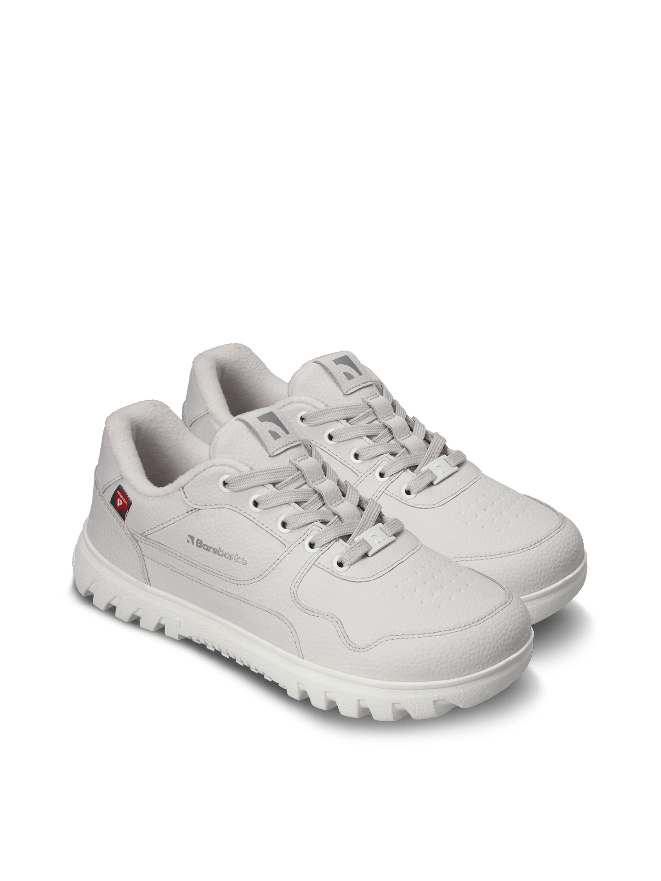 Barefoot Sneakers Barebarics Zing Frost - Light Grey & White - Barefoot Shoe Store