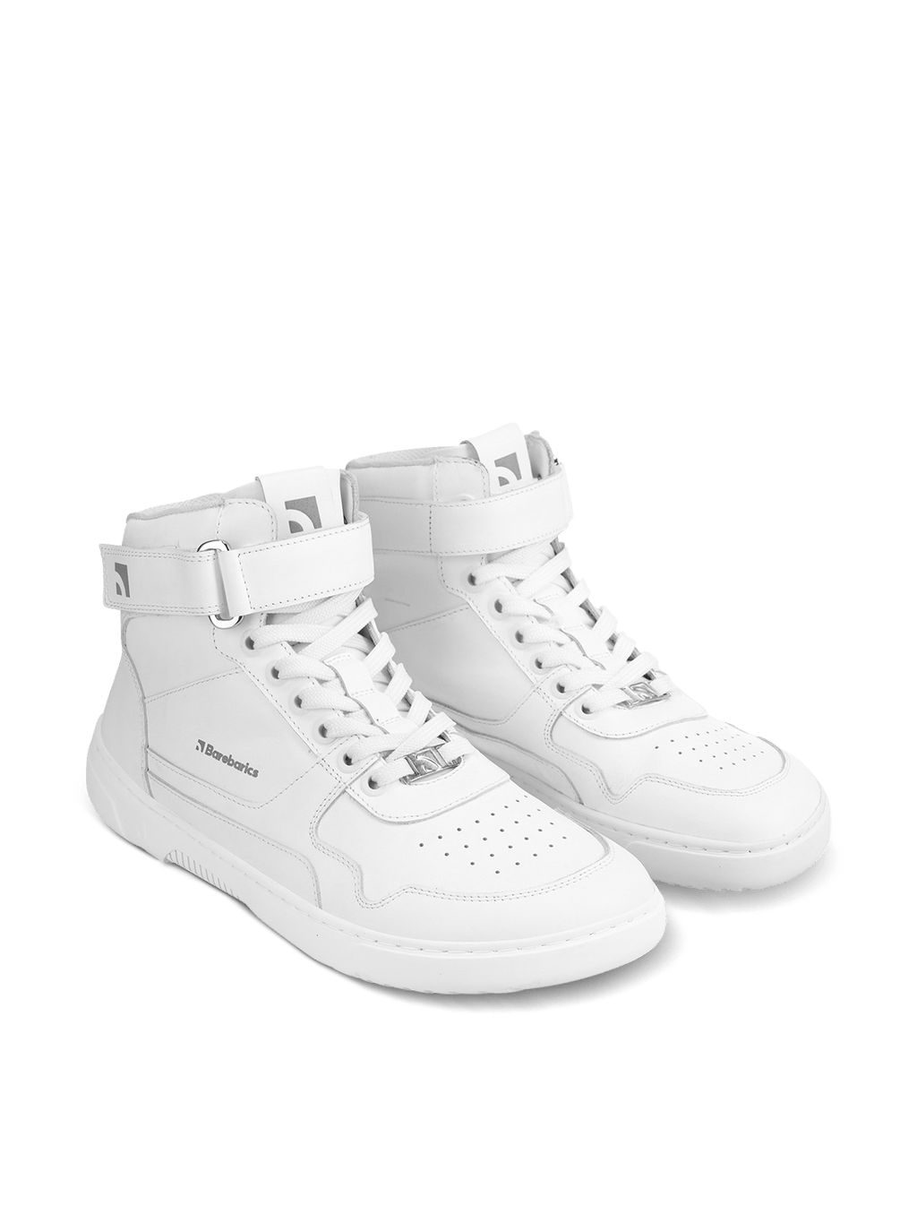 Barefoot Sneakers Barebarics Zing - High Top - All White - Barefoot Shoe Store