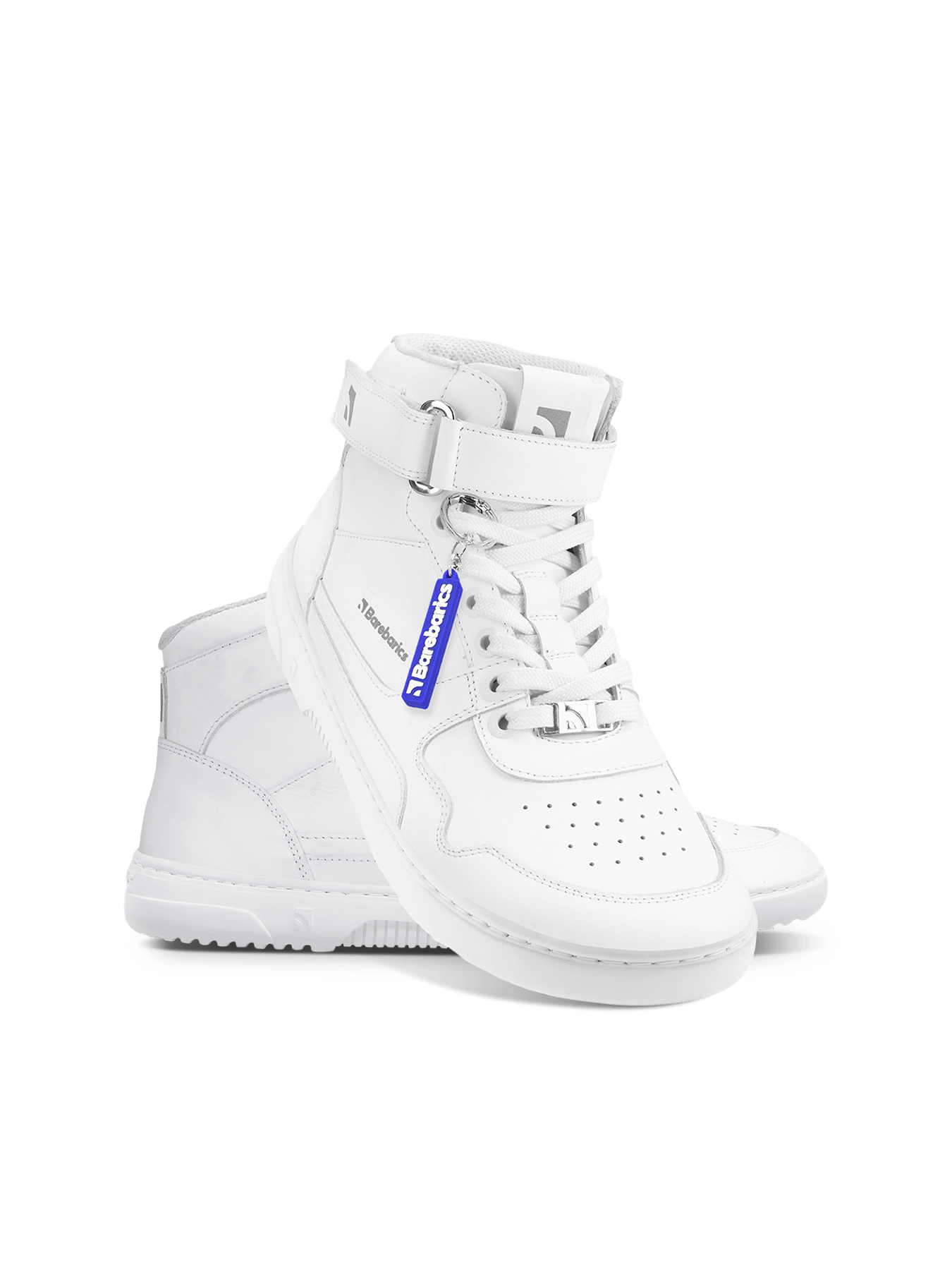 Barefoot Sneakers Barebarics Zing - High Top - All White - Barefoot Shoe Store