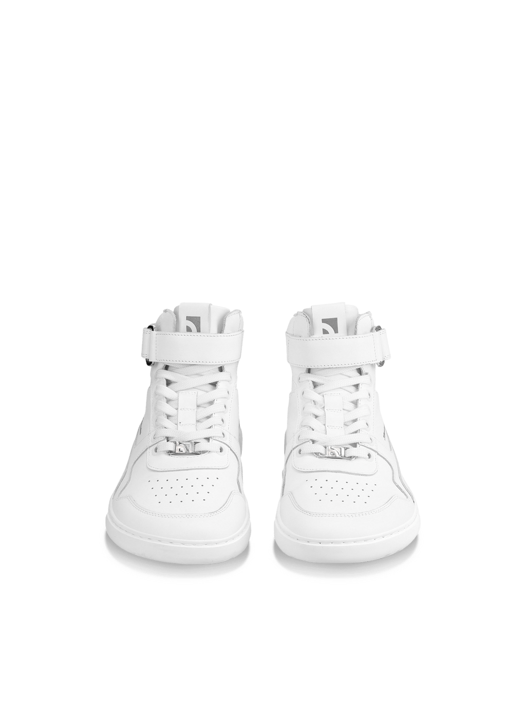 Barefoot Sneakers Barebarics Zing - High Top - All White - Leather - Barefoot Shoe Store