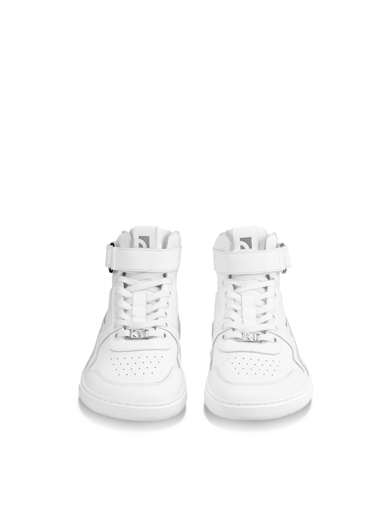 Barefoot Sneakers Barebarics Zing - High Top - All White - Leather - Barefoot Shoe Store