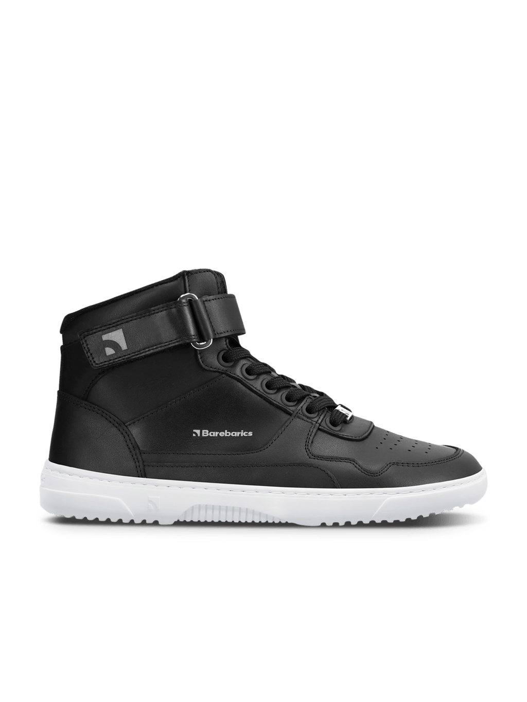 Barefoot Sneakers Barebarics Zing - High Top - Black & White - Barefoot Shoe Store
