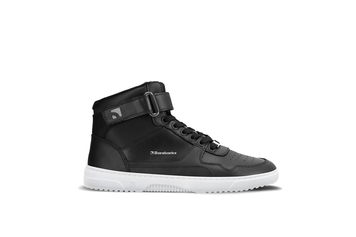 Barefoot Sneakers Barebarics Zing - High Top - Black & White - Barefoot Shoe Store