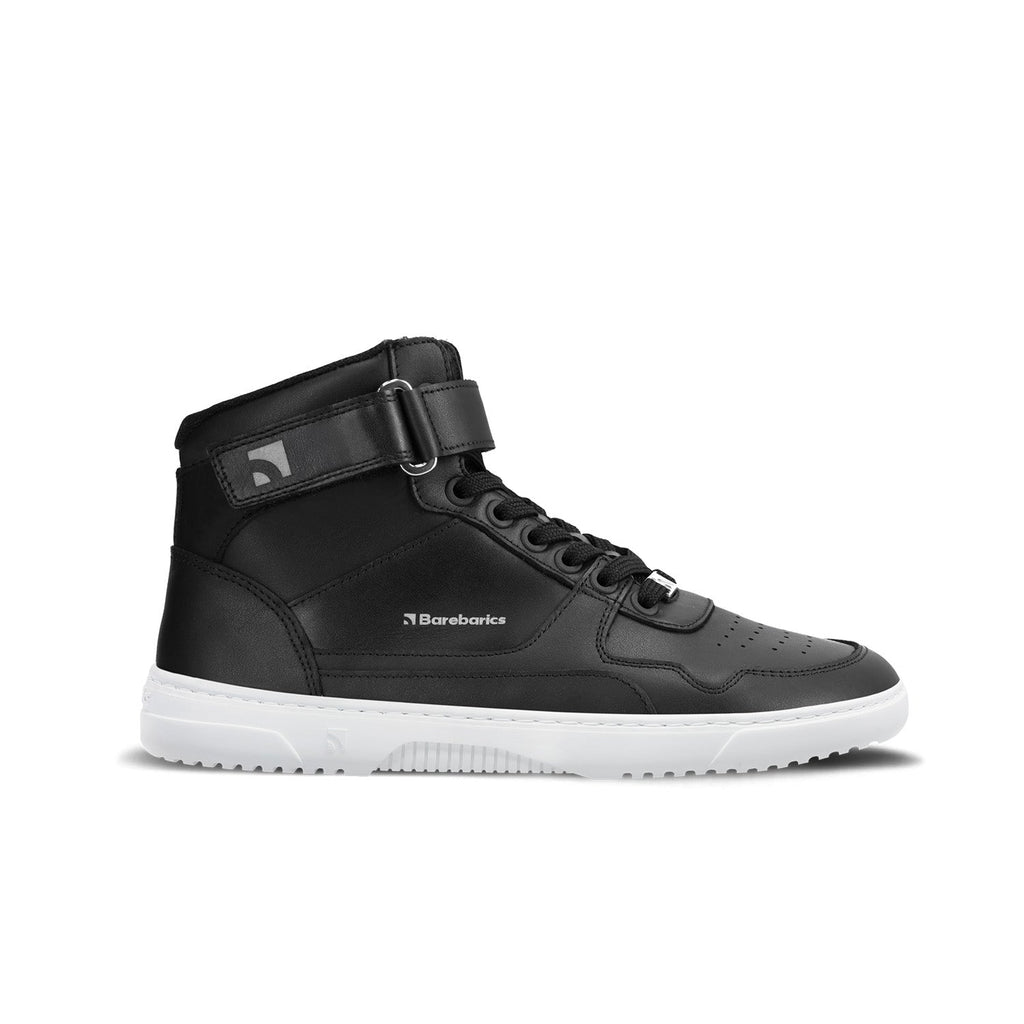 Barefoot Sneakers Barebarics Zing - High Top - Black & White - Barefoot Shoe Store