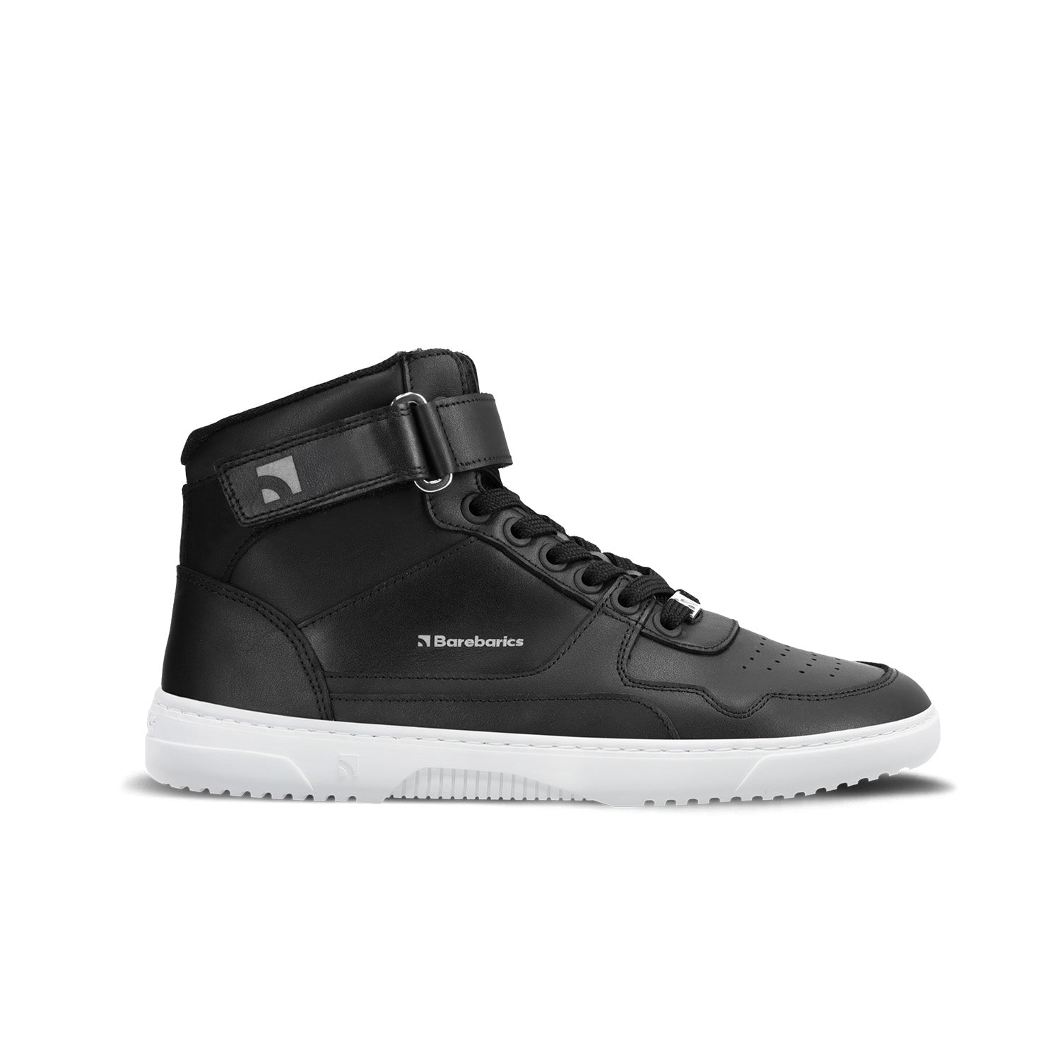 Barefoot Sneakers Barebarics Zing - High Top - Black & White - Barefoot Shoe Store
