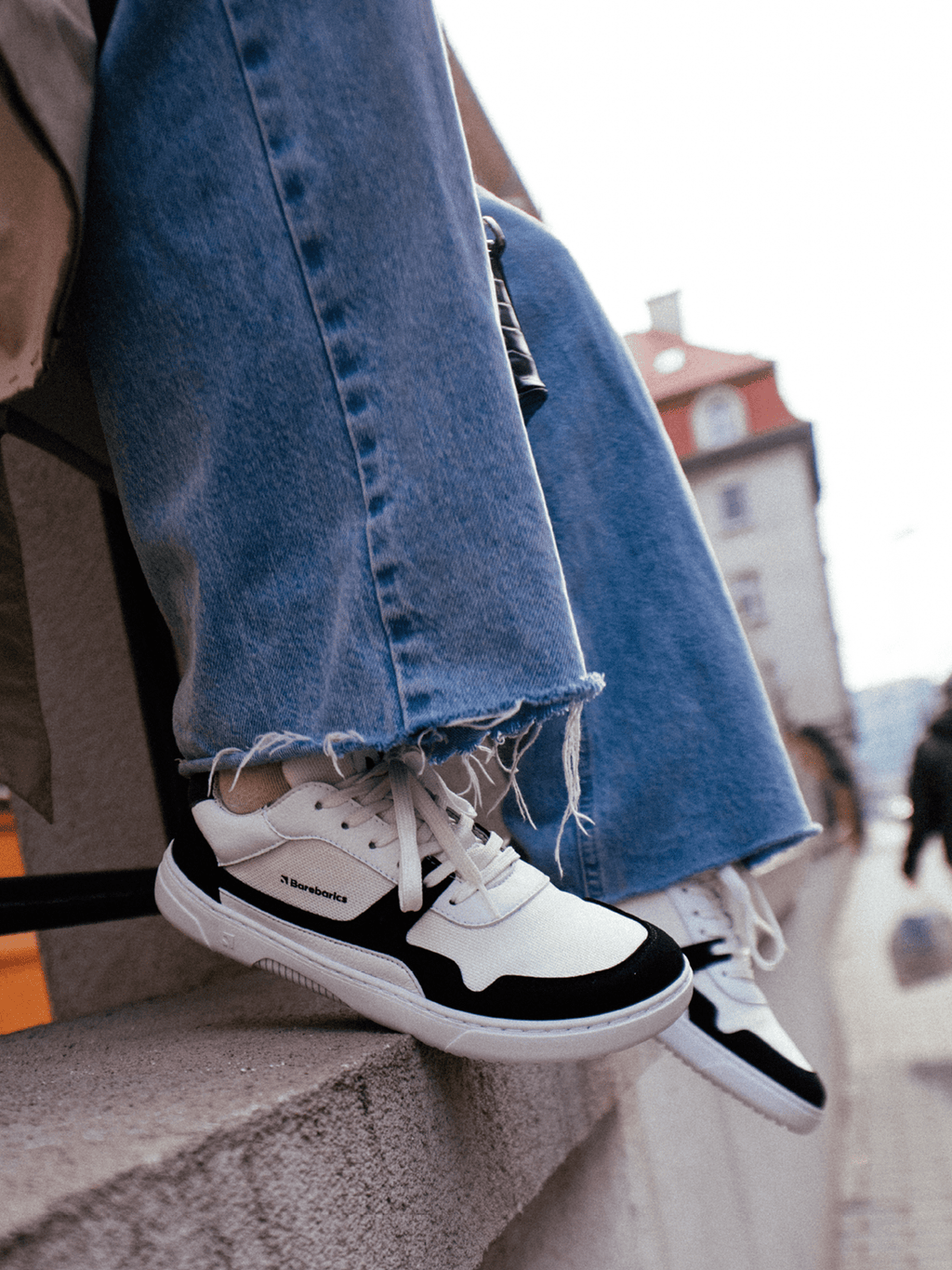Barefoot Sneakers Barebarics - Zing - White & Black - Barefoot Shoe Store