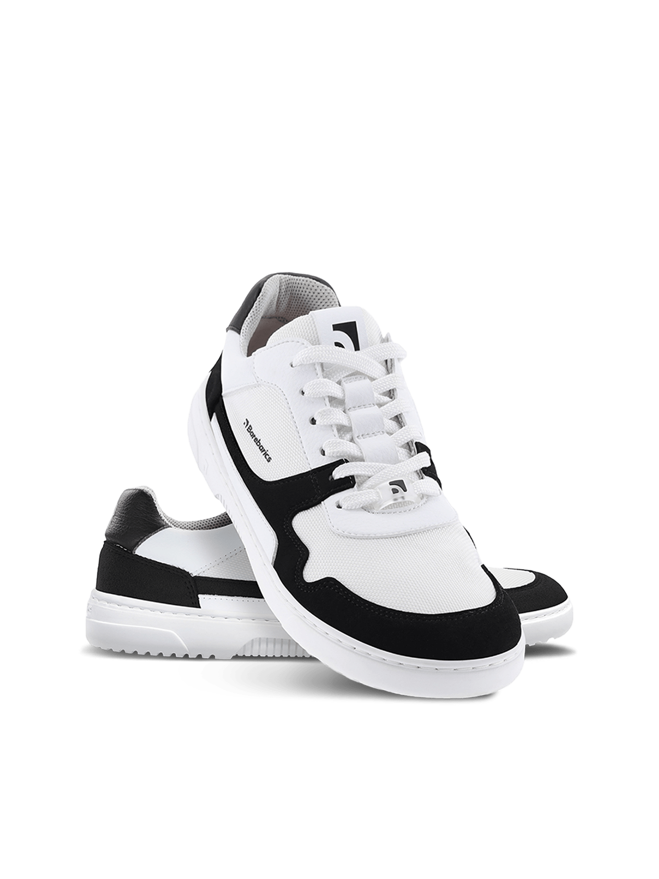 Barefoot Sneakers Barebarics - Zing - White & Black - Barefoot Shoe Store