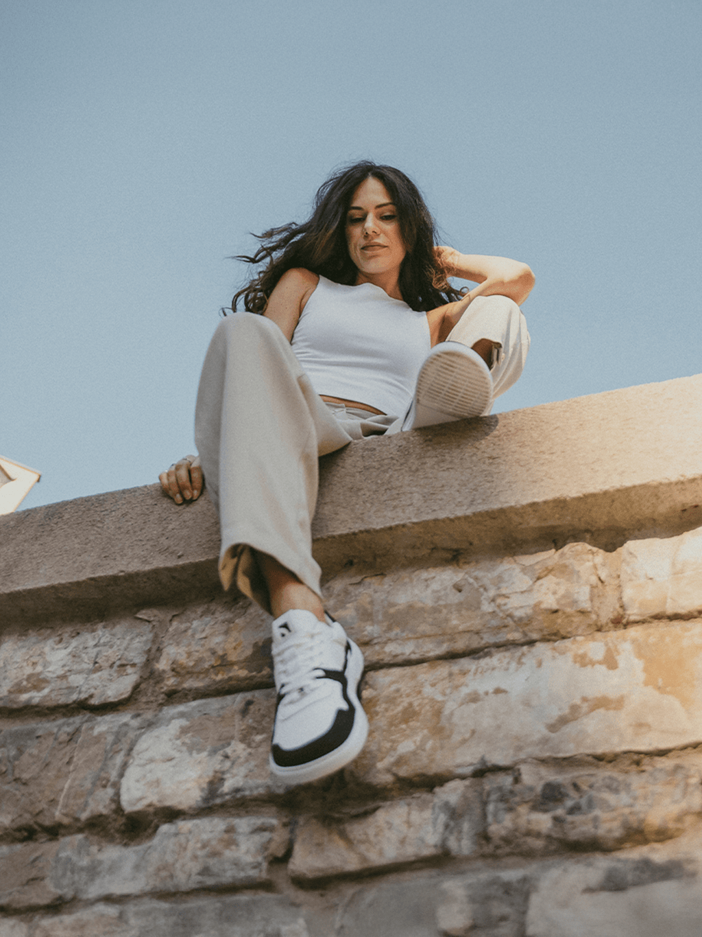 Barefoot Sneakers Barebarics - Zing - White & Black - Barefoot Shoe Store