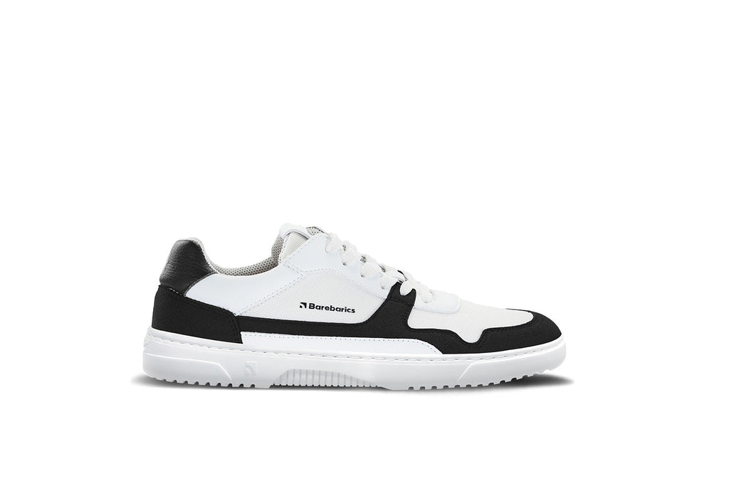 Barefoot Sneakers Barebarics - Zing - White & Black - Barefoot Shoe Store