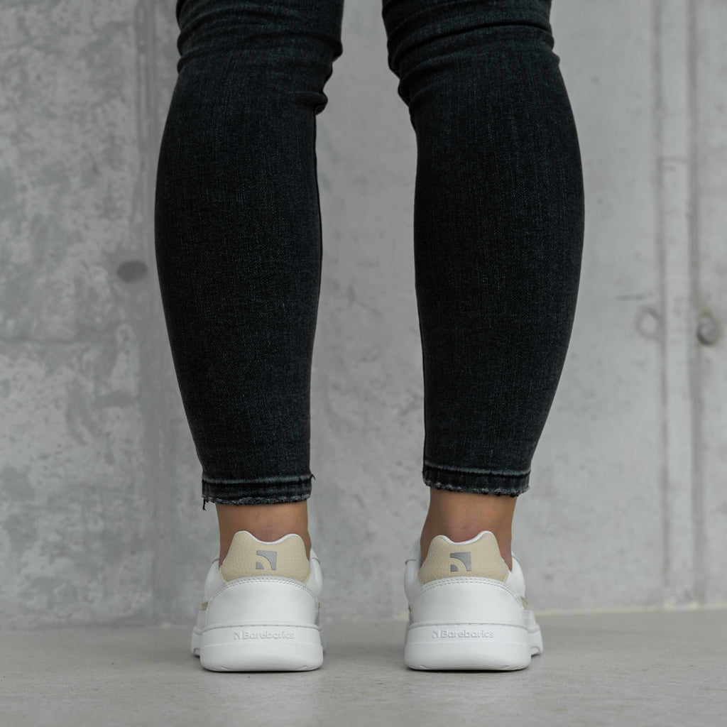 Barefoot Sneakers Barebarics Zing - White & Cream - Barefoot Shoe Store