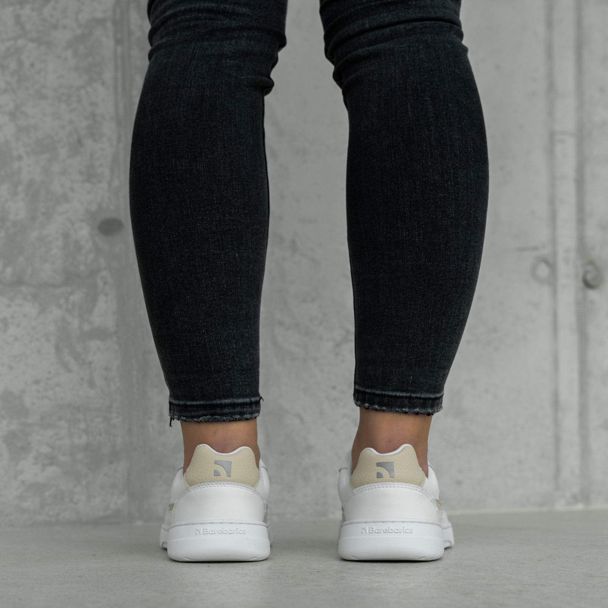 Barefoot Sneakers Barebarics Zing - White & Cream - Barefoot Shoe Store