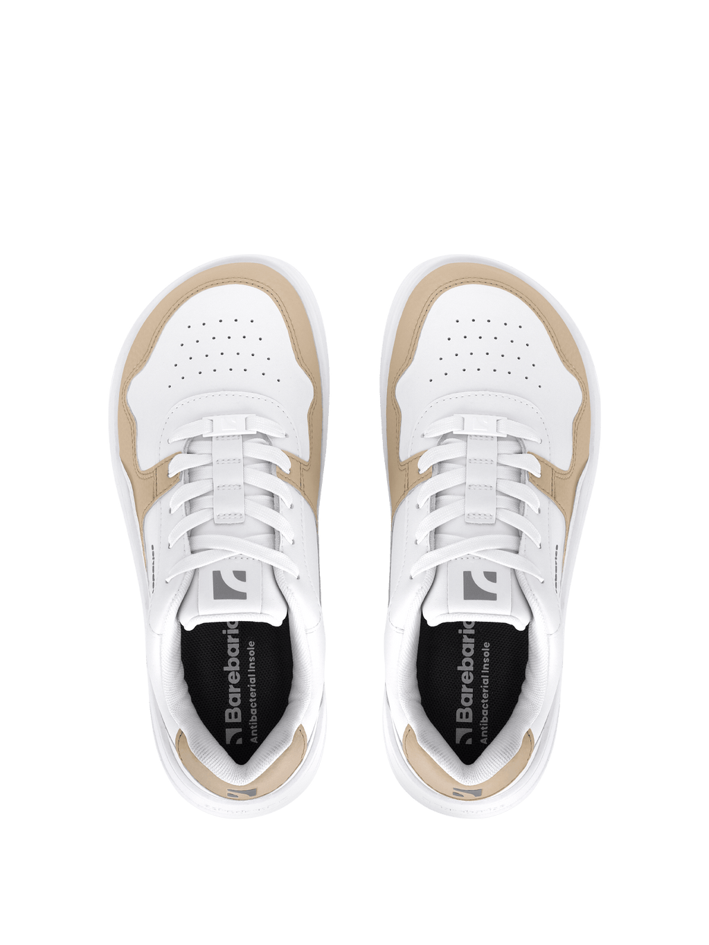 Barefoot Sneakers Barebarics Zing - White & Cream - Barefoot Shoe Store