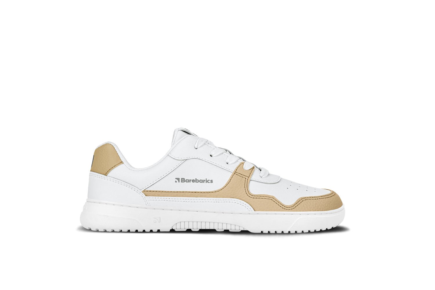 Barefoot Sneakers Barebarics Zing - White & Cream - Barefoot Shoe Store