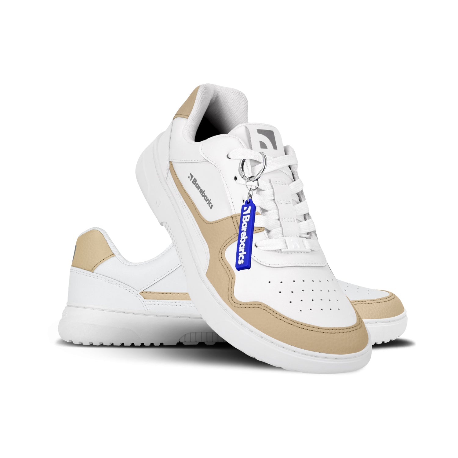 Barefoot Sneakers Barebarics Zing - White & Cream - Barefoot Shoe Store