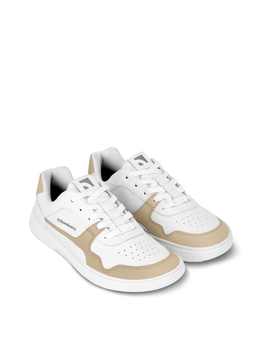 Barefoot Sneakers Barebarics Zing - White & Cream - Barefoot Shoe Store