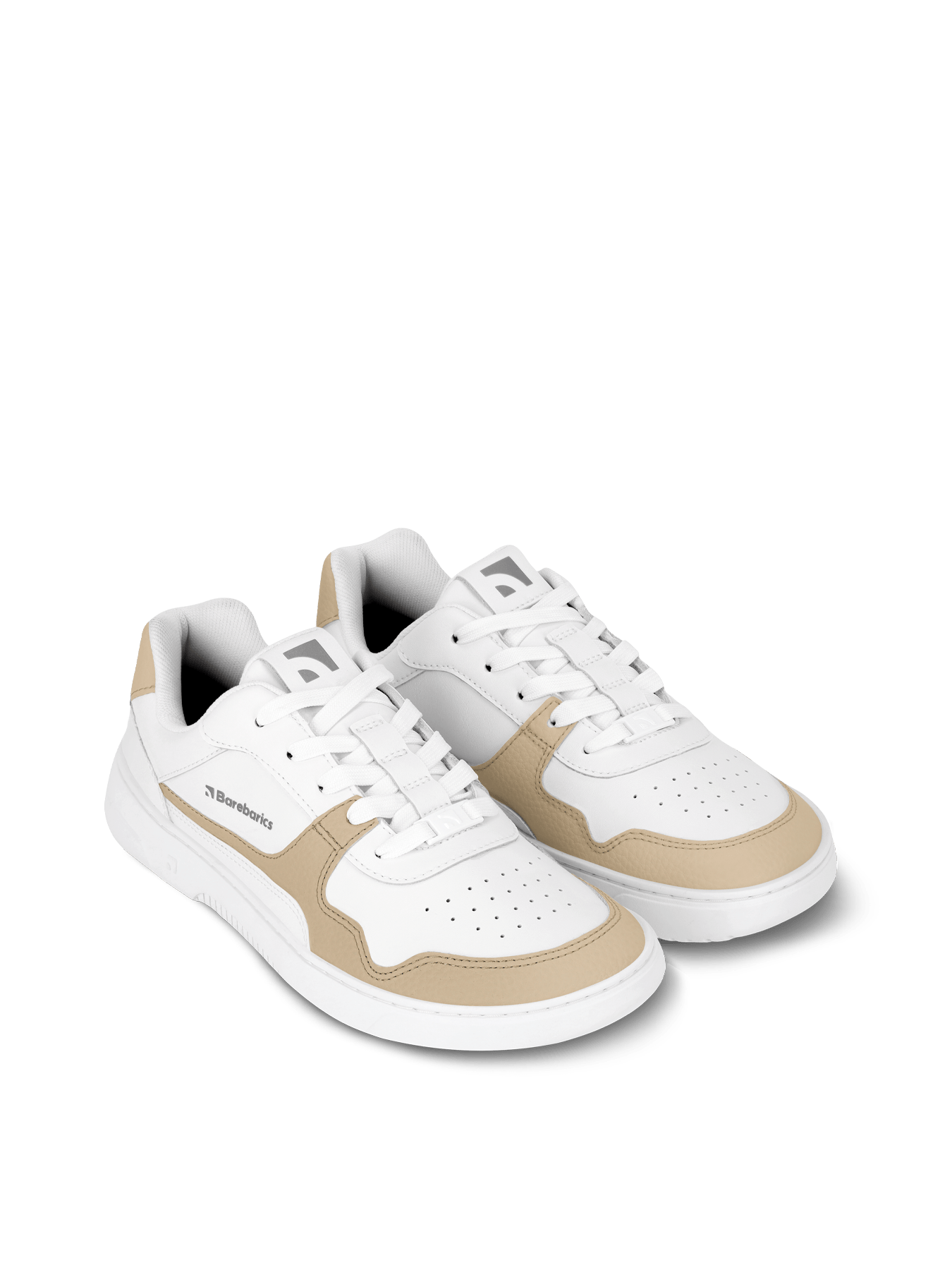 Barefoot Sneakers Barebarics Zing - White & Cream - Barefoot Shoe Store