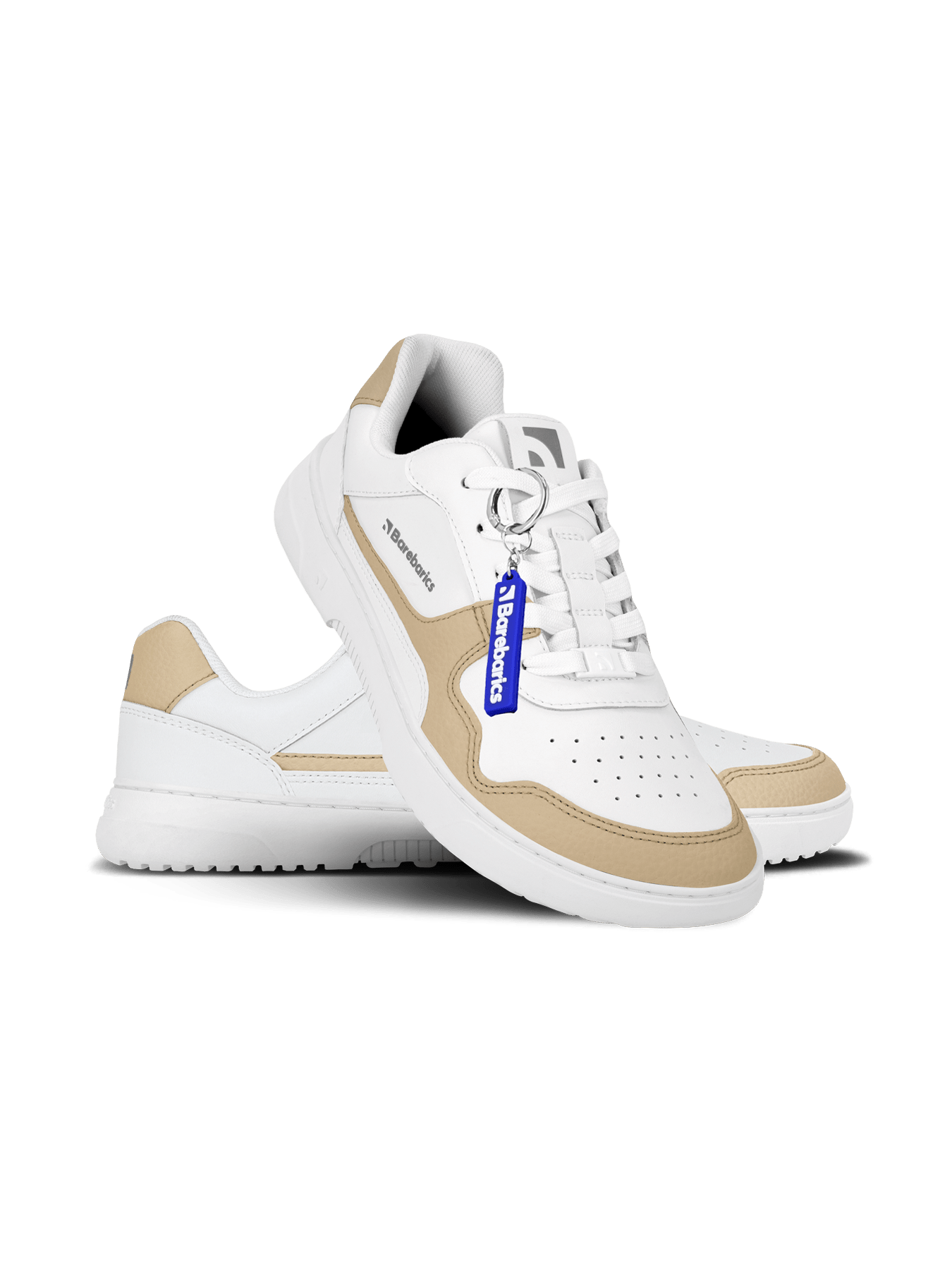 Barefoot Sneakers Barebarics Zing - White & Cream - Barefoot Shoe Store