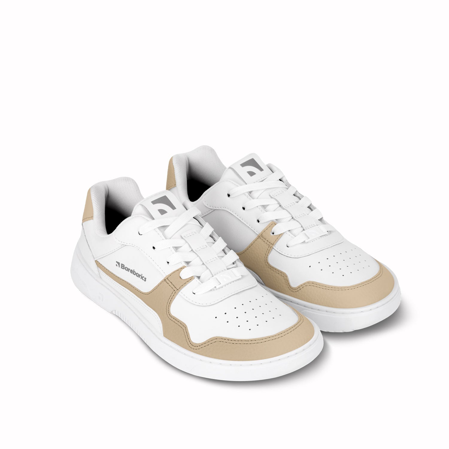 Barefoot Sneakers Barebarics Zing - White & Cream - Barefoot Shoe Store