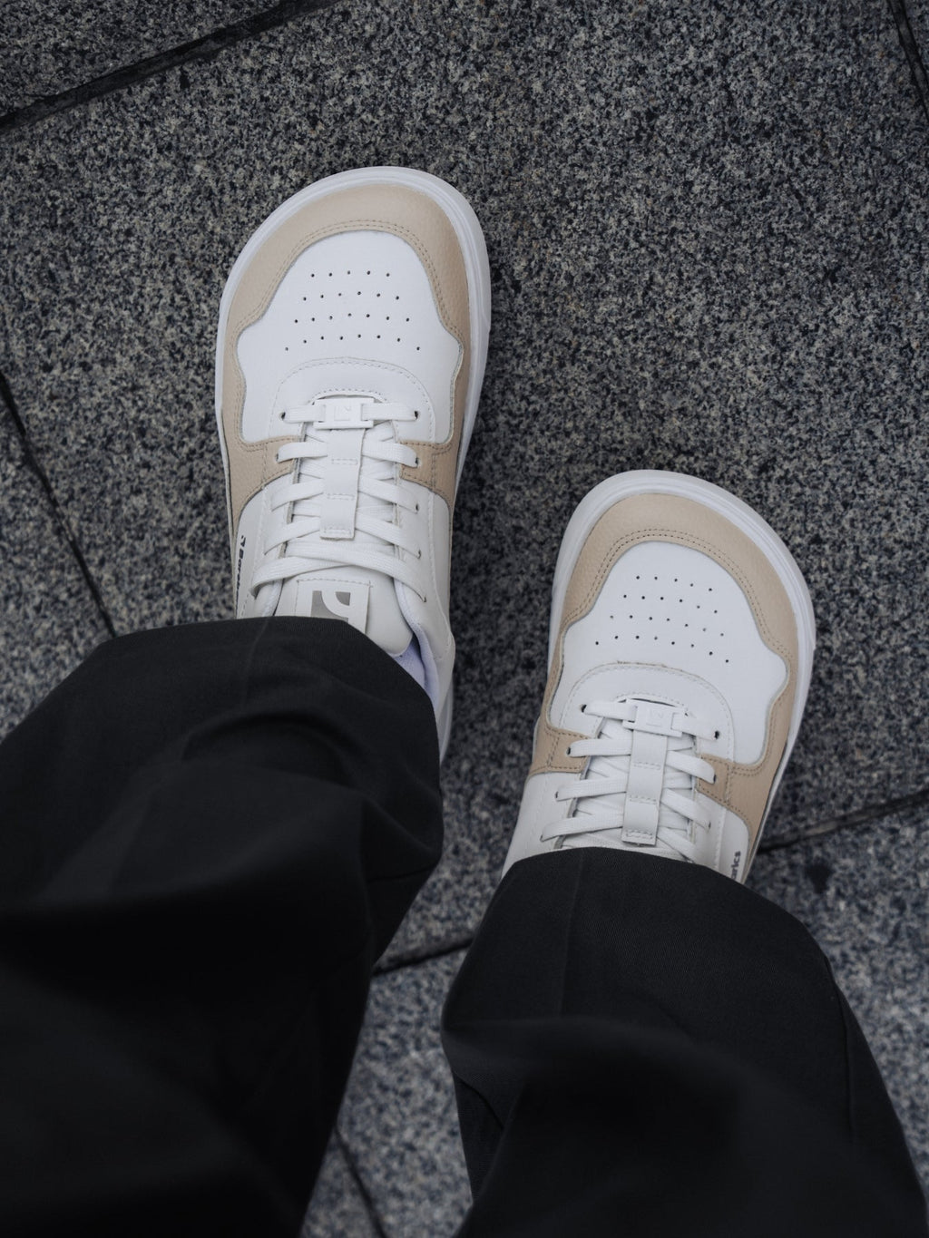 Barefoot Sneakers Barebarics Zing - White & Cream - Barefoot Shoe Store