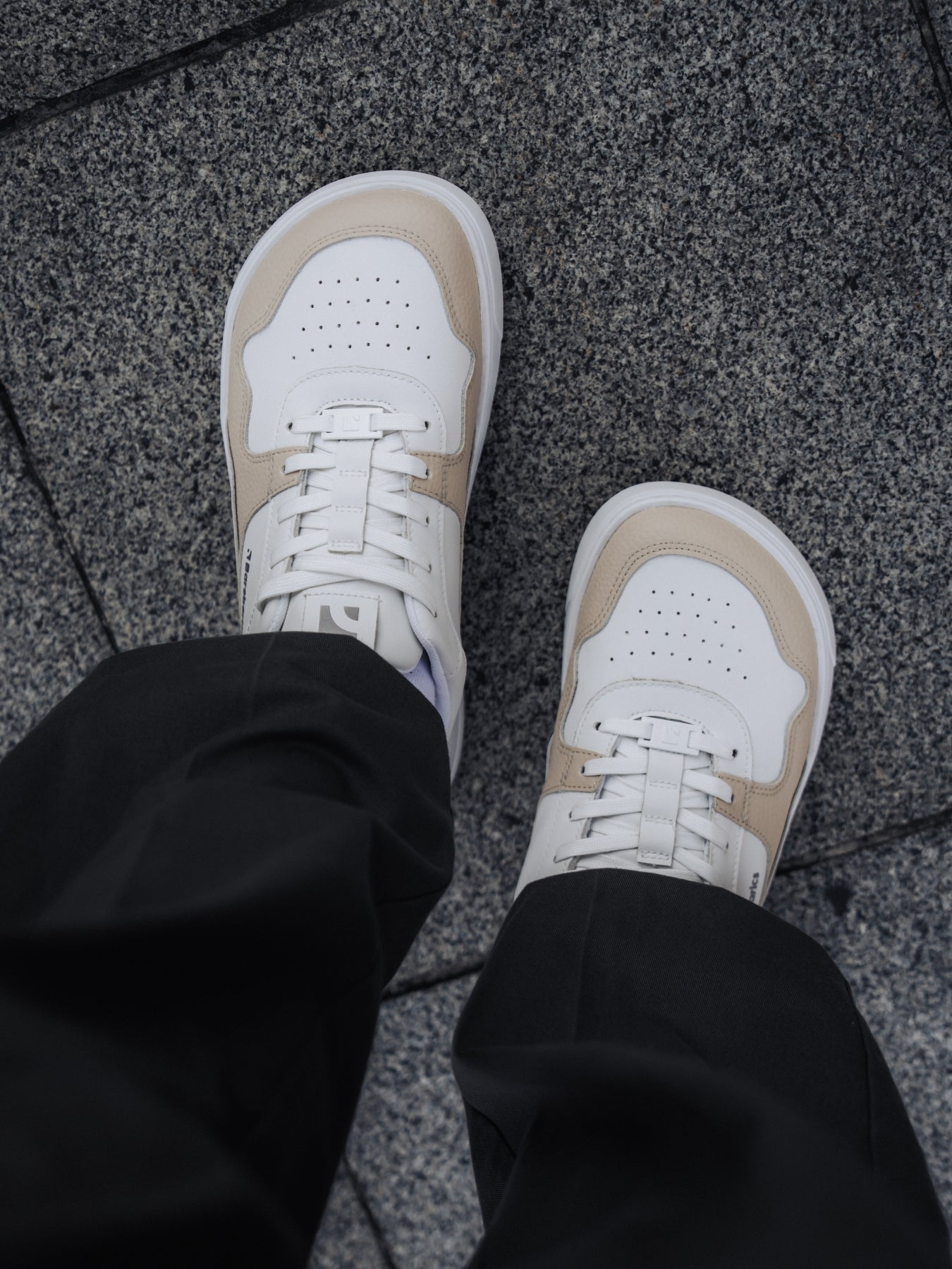 Barefoot Sneakers Barebarics Zing - White & Cream - Barefoot Shoe Store