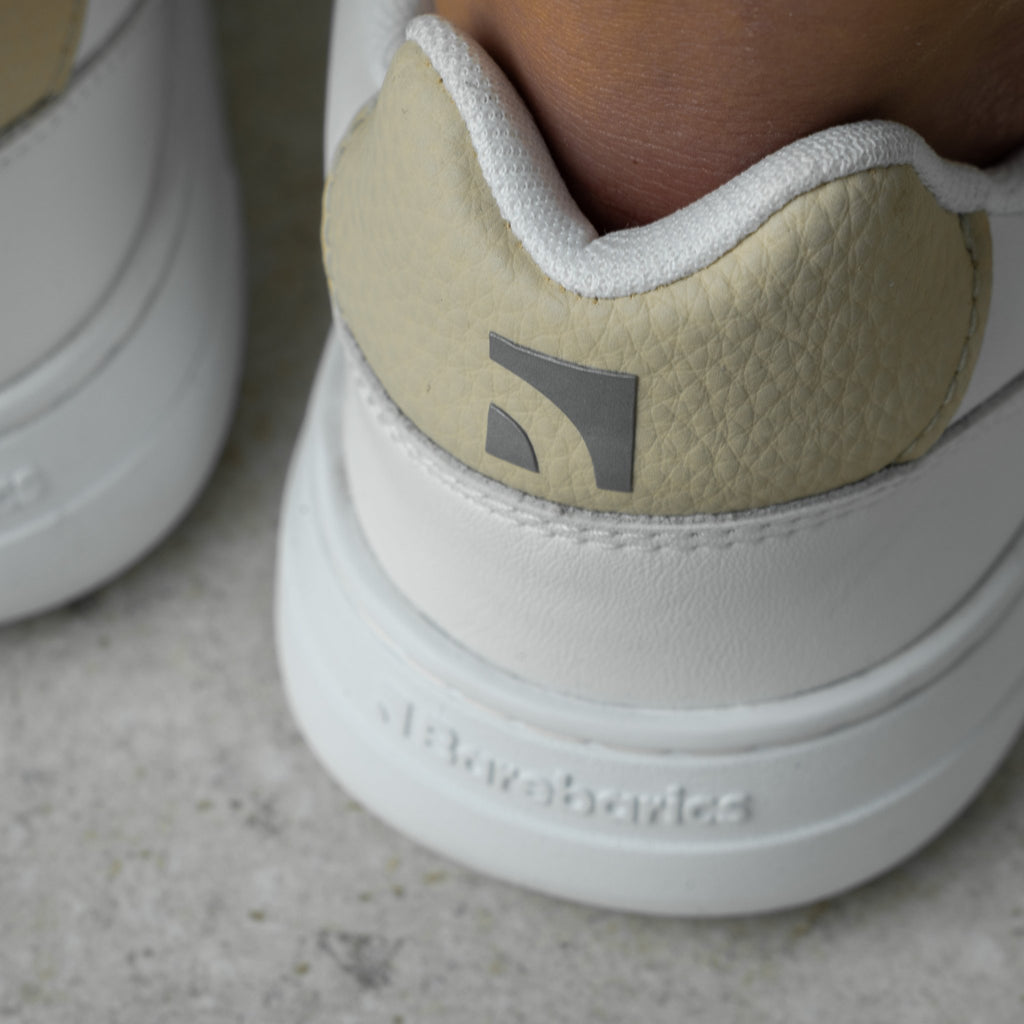 Barefoot Sneakers Barebarics Zing - White & Cream - Barefoot Shoe Store