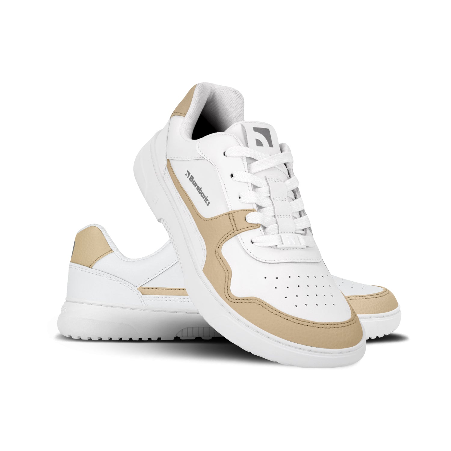 Barefoot Sneakers Barebarics Zing - White & Cream - Barefoot Shoe Store