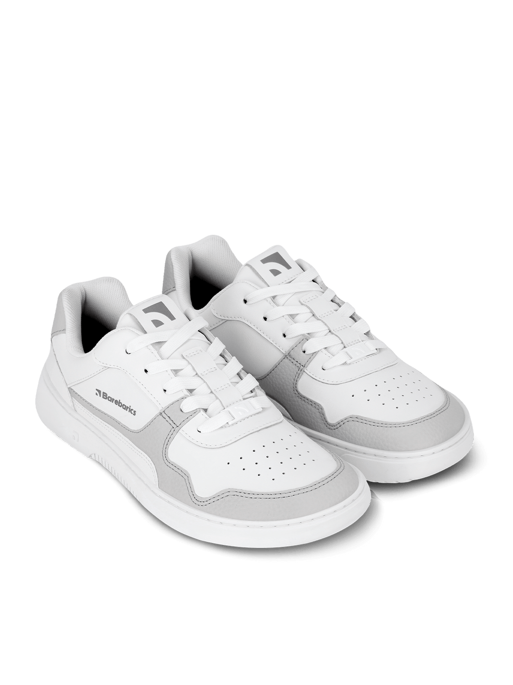 Barefoot Sneakers Barebarics Zing - White & Light Grey - Barefoot Shoe Store