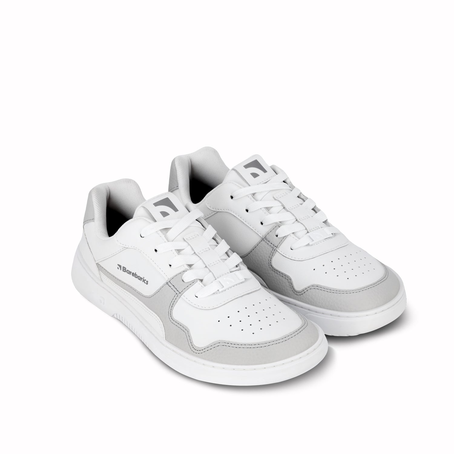 Barefoot Sneakers Barebarics Zing - White & Light Grey - Barefoot Shoe Store