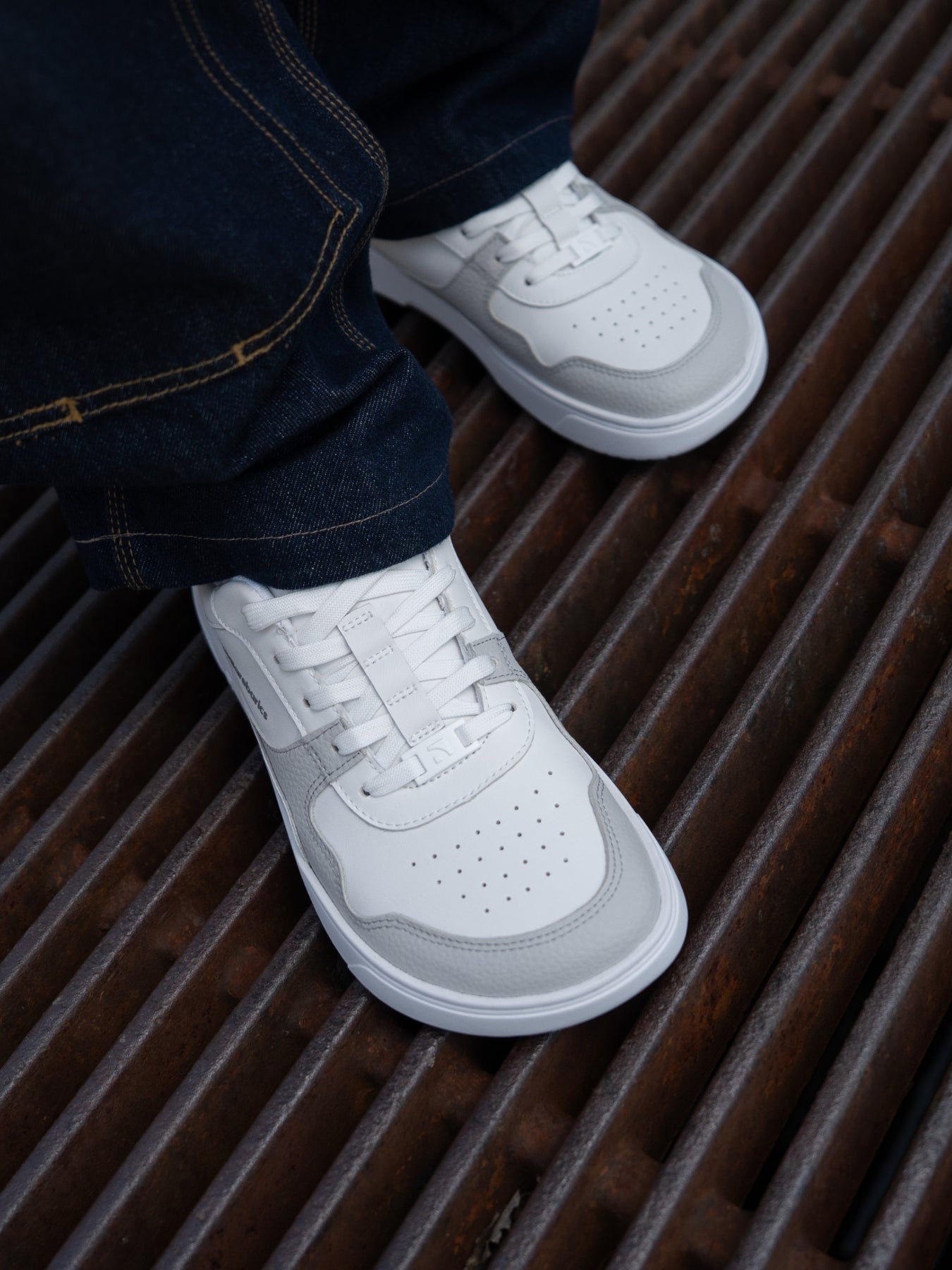 Barefoot Sneakers Barebarics Zing - White & Light Grey - Barefoot Shoe Store