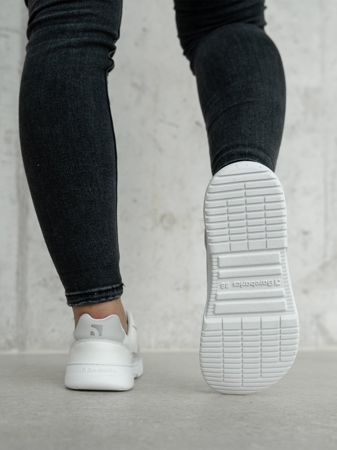 Barefoot Sneakers Barebarics Zing - White & Light Grey - Barefoot Shoe Store