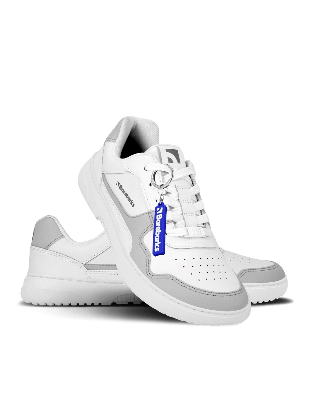 Barefoot Sneakers Barebarics Zing - White & Light Grey - Barefoot Shoe Store