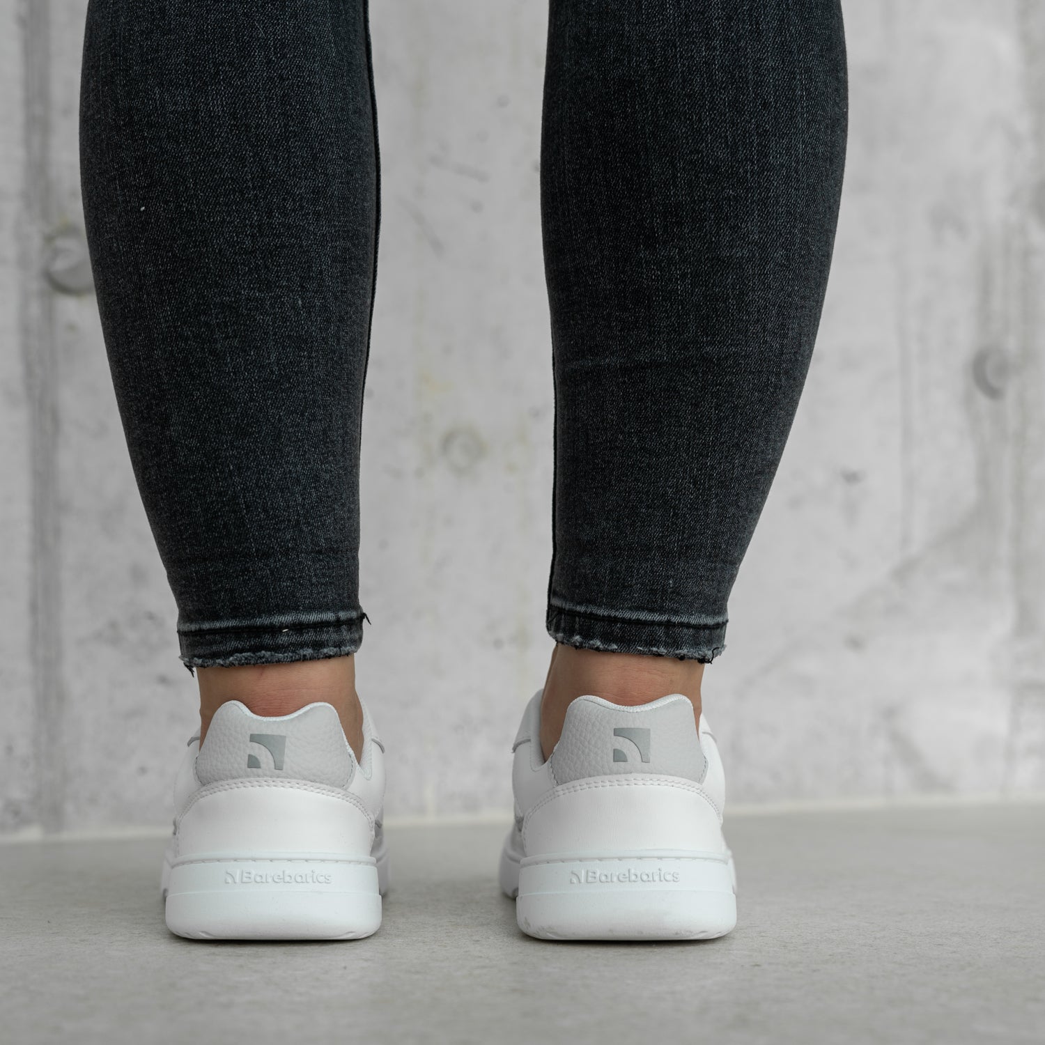 Barefoot Sneakers Barebarics Zing - White & Light Grey - Barefoot Shoe Store