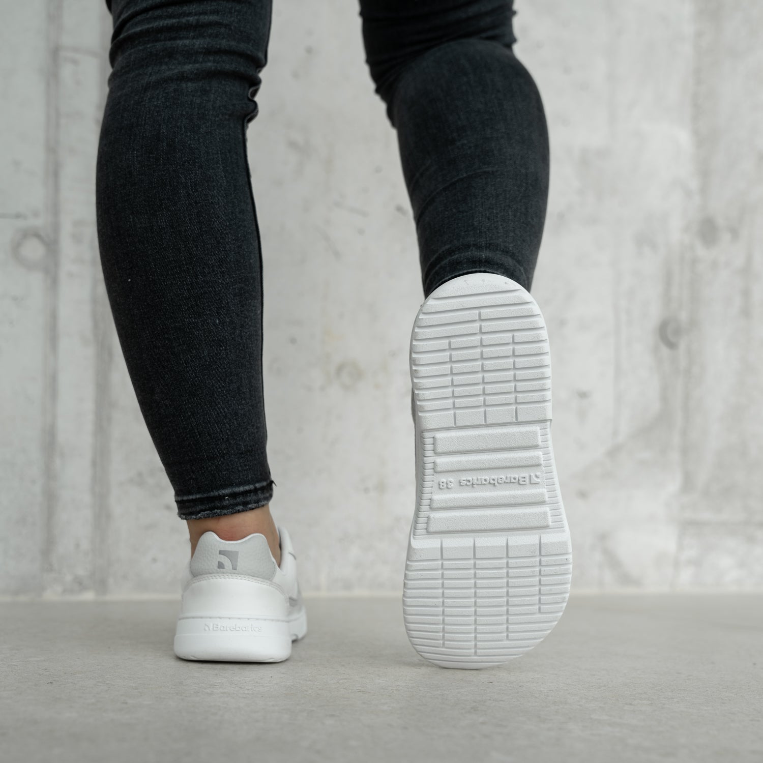 Barefoot Sneakers Barebarics Zing - White & Light Grey - Barefoot Shoe Store