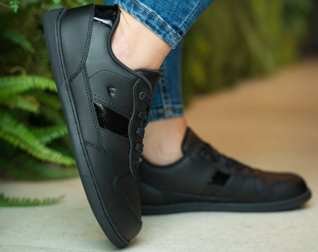 Barefoot Sneakers Be Lenka Cellestia - Black & Shiny Black - Barefoot Shoe Store