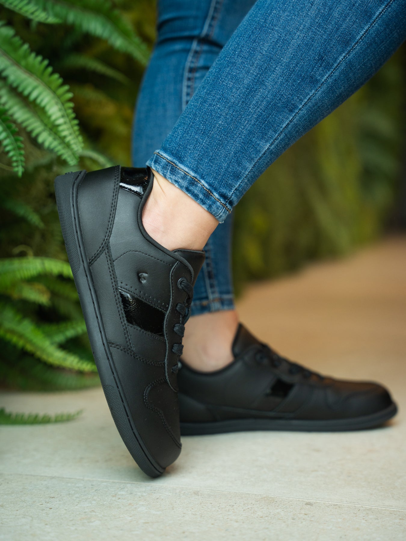 Barefoot Sneakers Be Lenka Cellestia - Black & Shiny Black - Barefoot Shoe Store
