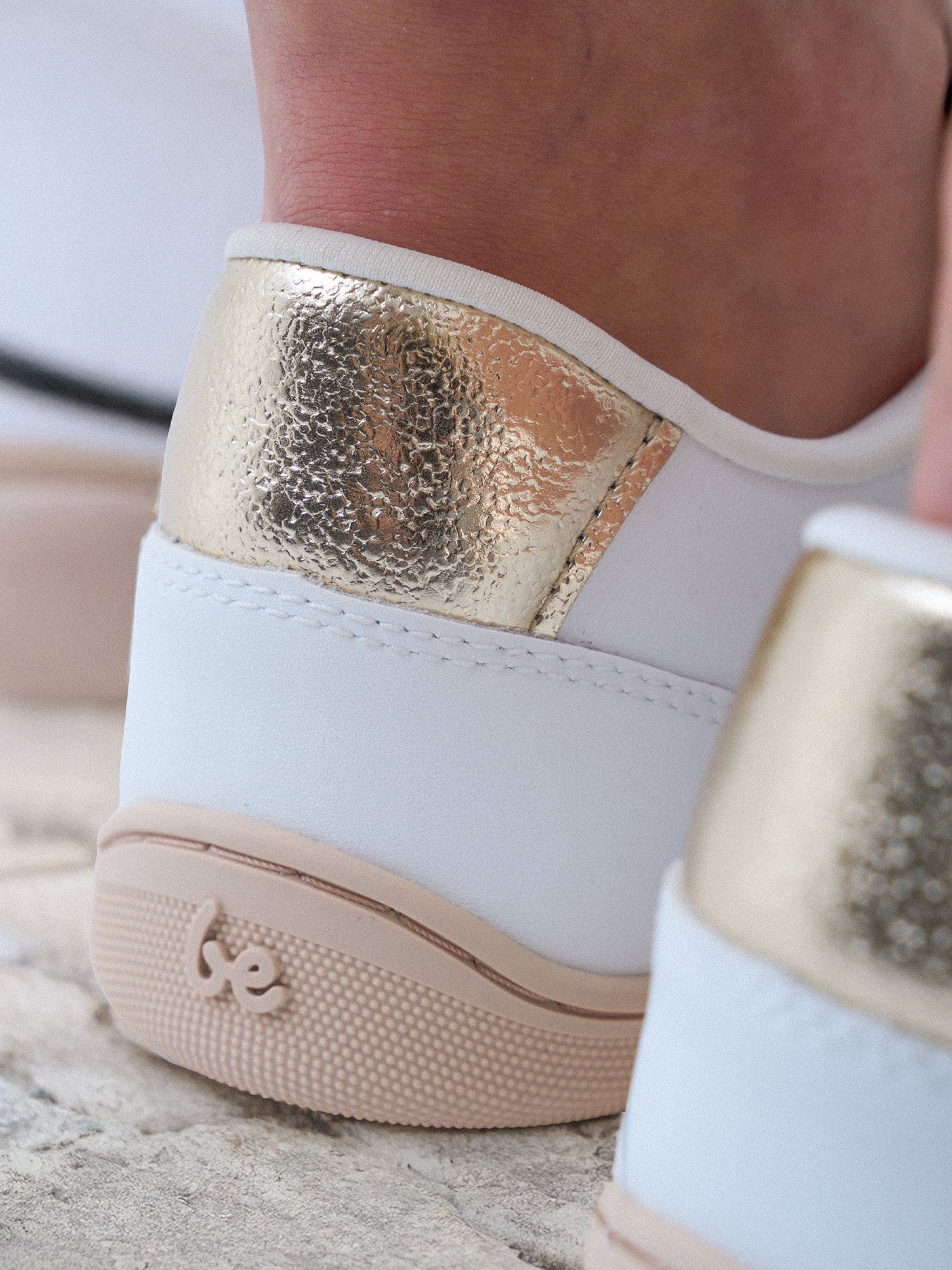 Barefoot Sneakers Be Lenka Cellestia - White & Gold - Barefoot Shoe Store
