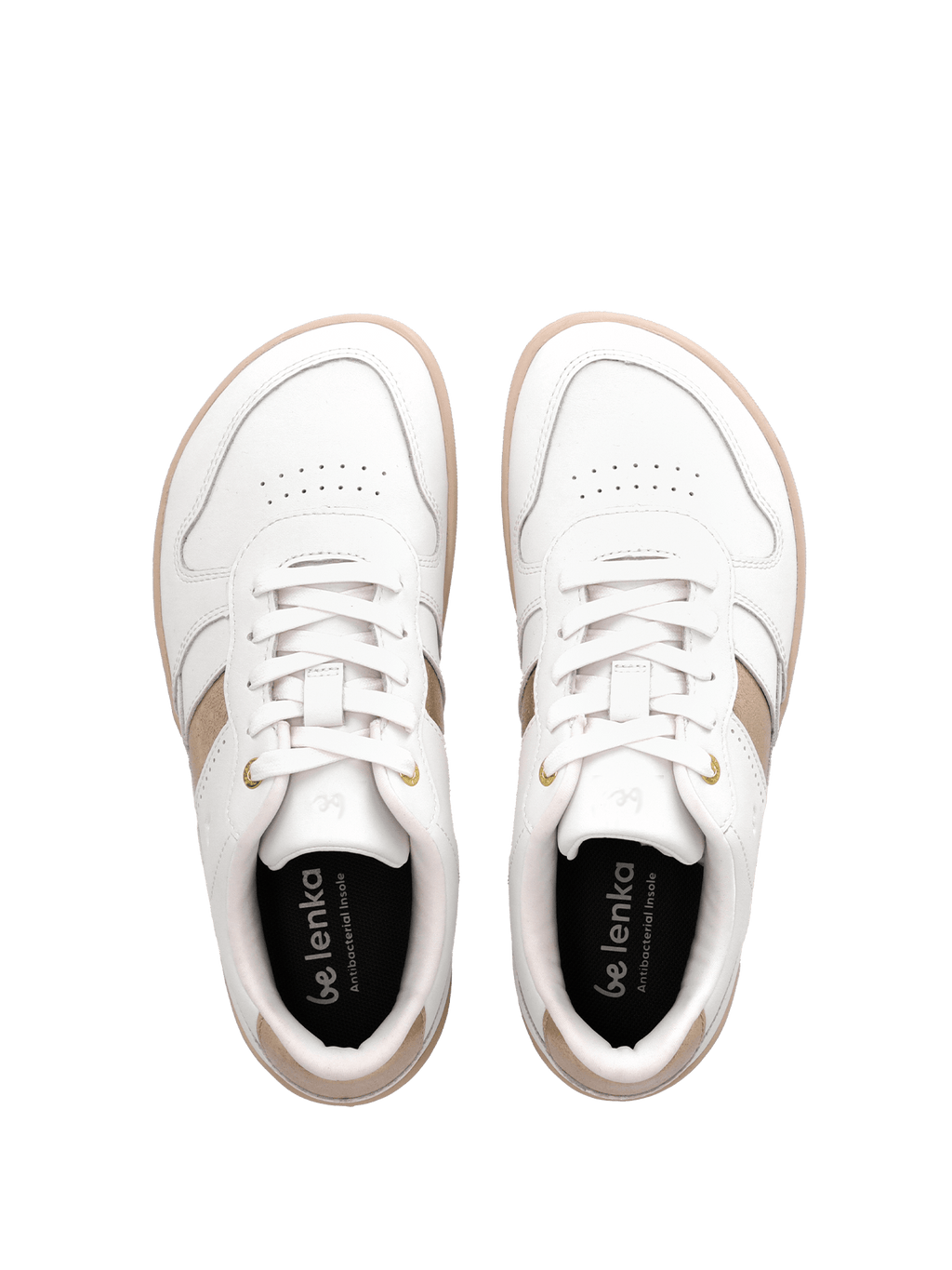 Barefoot Sneakers Be Lenka Cellestia - White & Gold - Barefoot Shoe Store