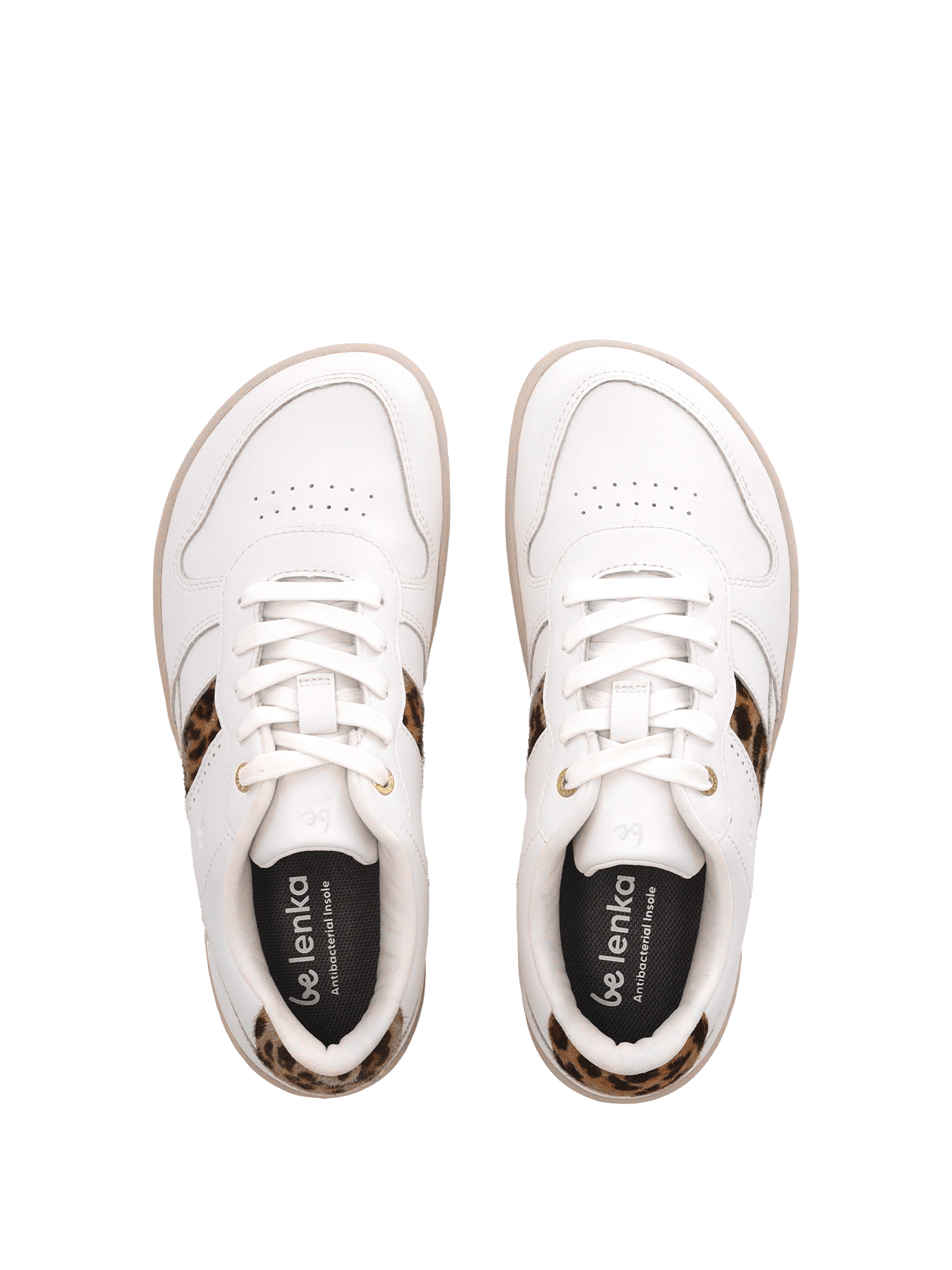 Barefoot Sneakers Be Lenka Cellestia - White & Leopard - Barefoot Shoe Store