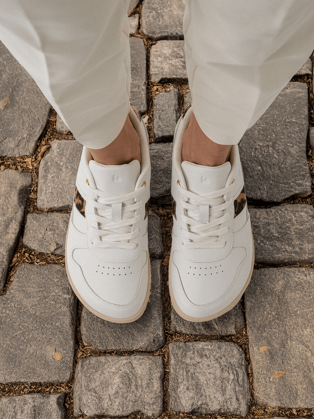 Barefoot Sneakers Be Lenka Cellestia - White & Leopard - Barefoot Shoe Store