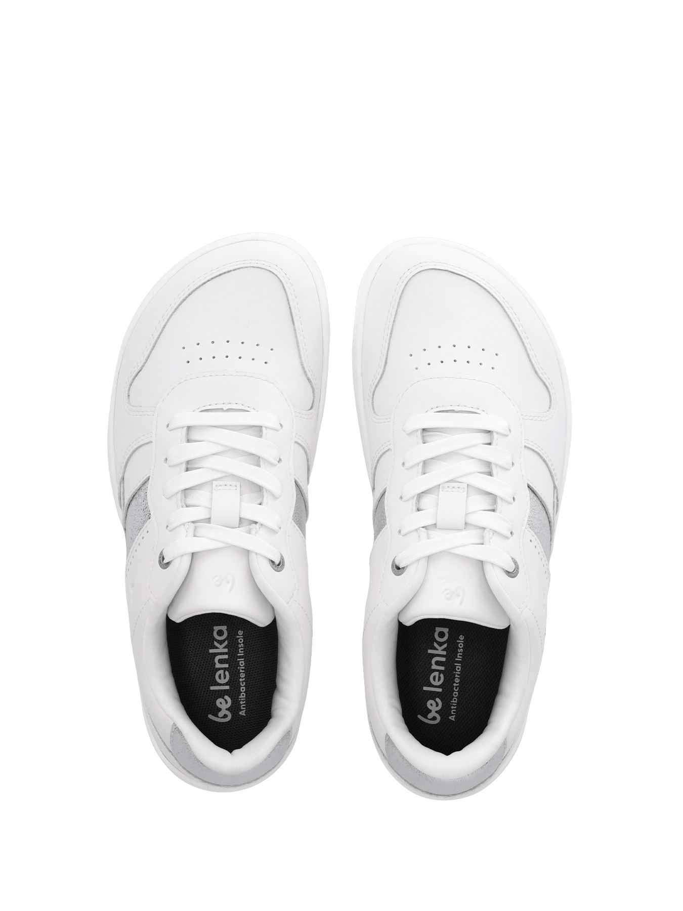 Barefoot Sneakers Be Lenka Cellestia - White & Silver - Barefoot Shoe Store