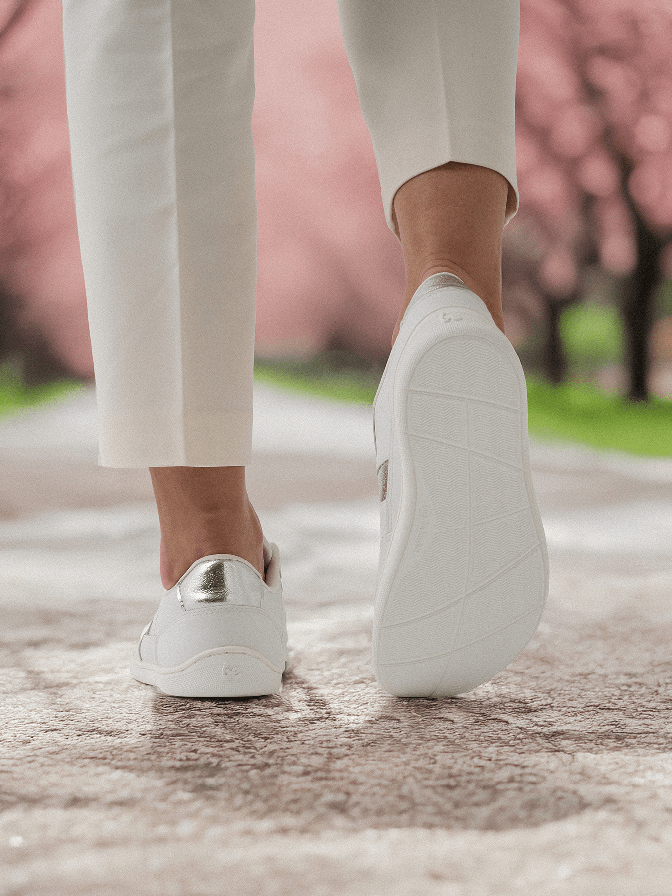 Barefoot Sneakers Be Lenka Cellestia - White & Silver - Barefoot Shoe Store