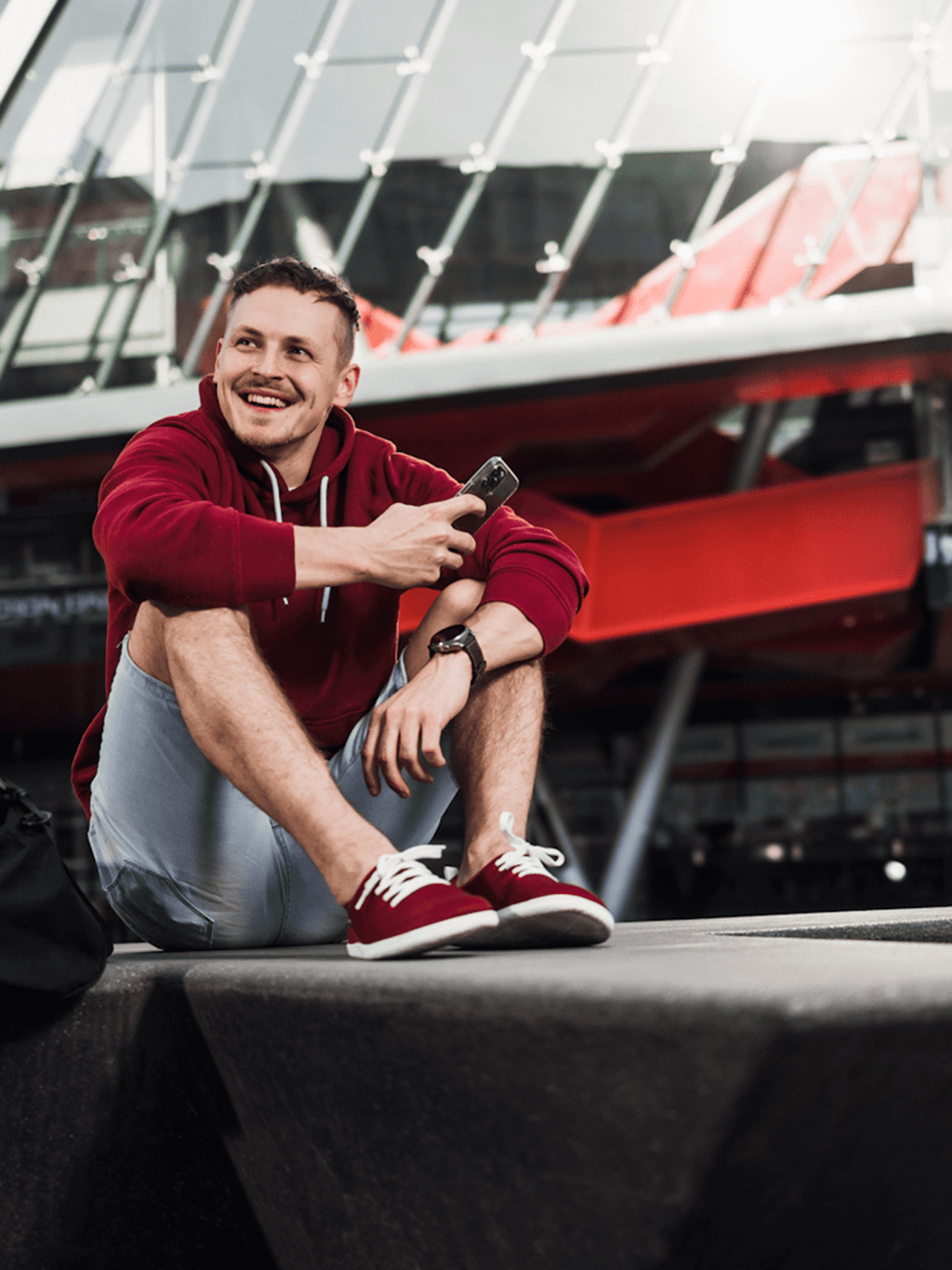 Barefoot Sneakers Be Lenka Dash - Wine Red - Barefoot Shoe Store