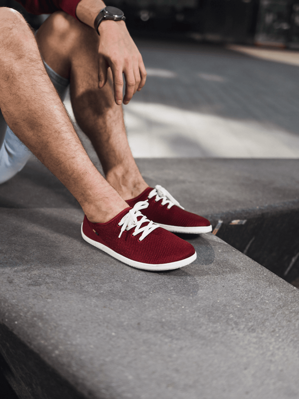 Barefoot Sneakers Be Lenka Dash - Wine Red - Barefoot Shoe Store