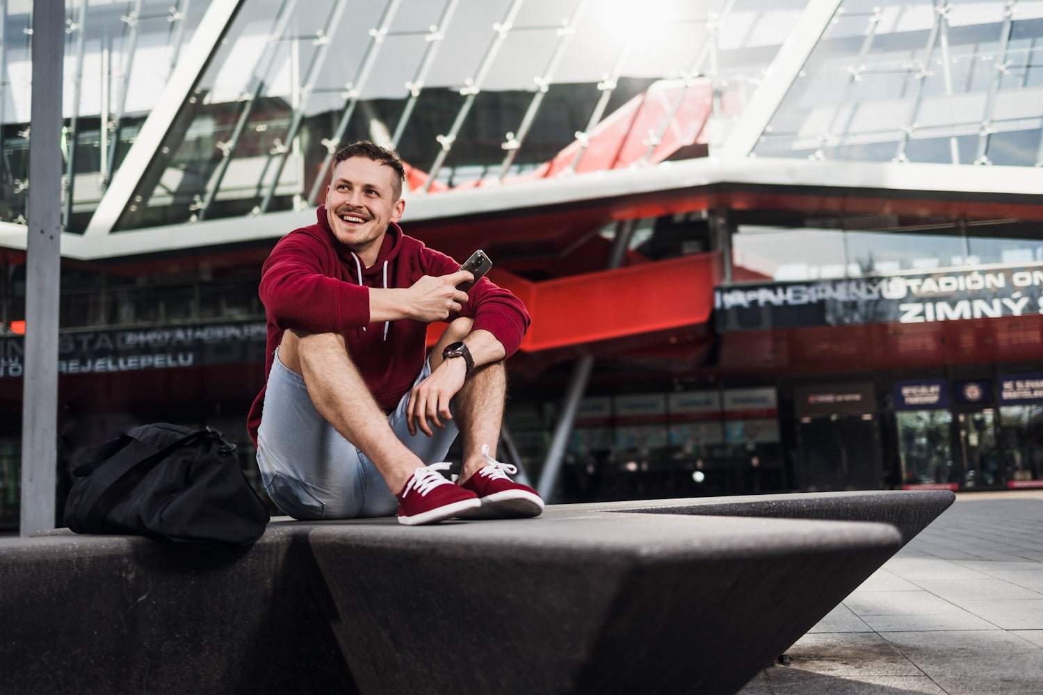 Barefoot Sneakers Be Lenka Dash - Wine Red - Barefoot Shoe Store