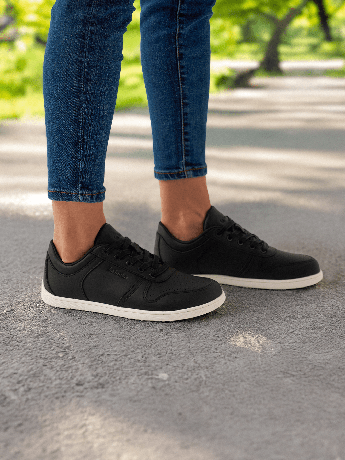 Barefoot Sneakers - Be Lenka Echo - Black & White - Barefoot Shoe Store