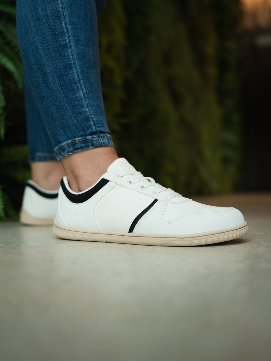 Barefoot Sneakers - Be Lenka Echo - White & Black Vegan - Barefoot Shoe Store