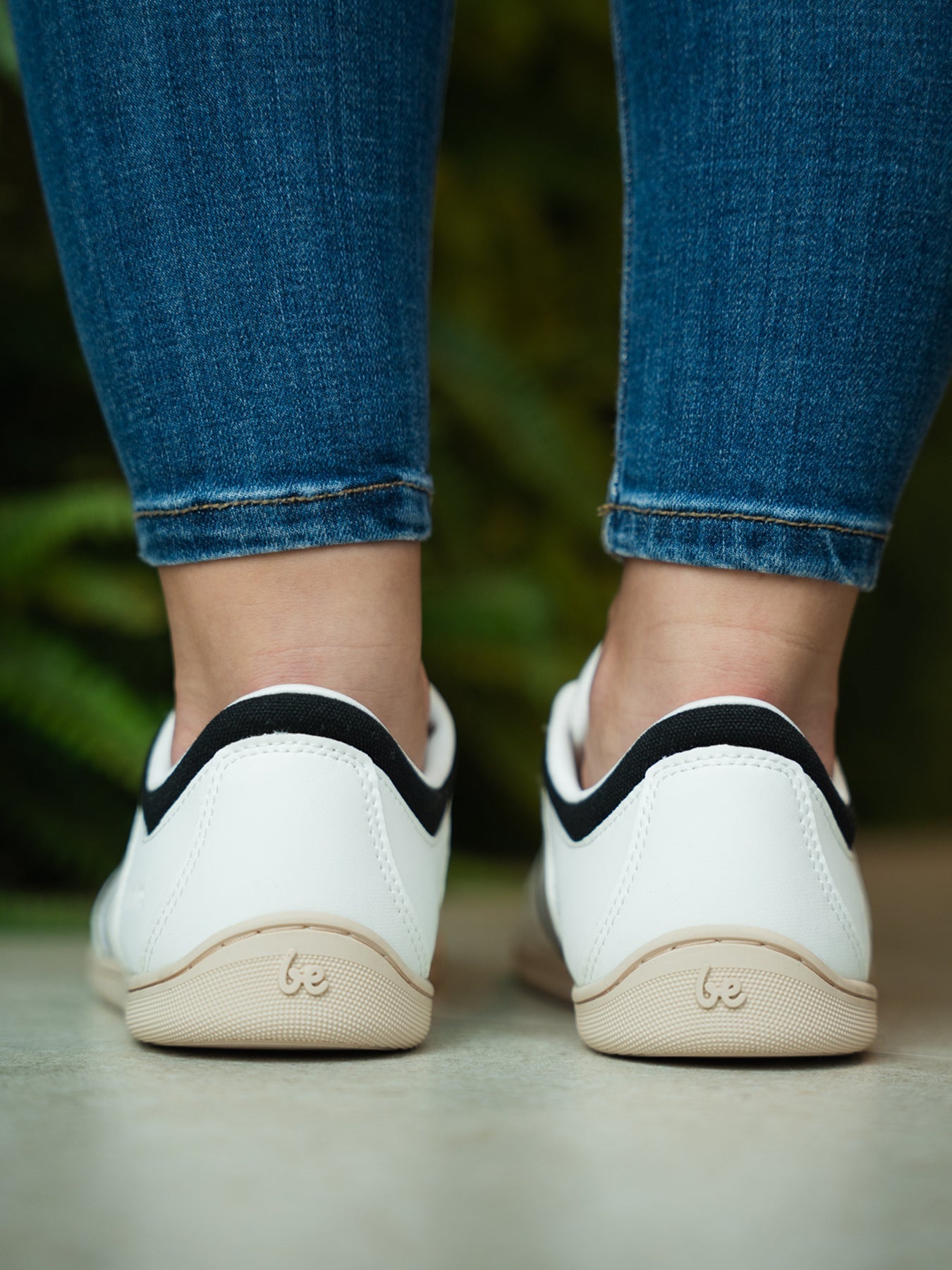 Barefoot Sneakers - Be Lenka Echo - White & Black Vegan - Barefoot Shoe Store